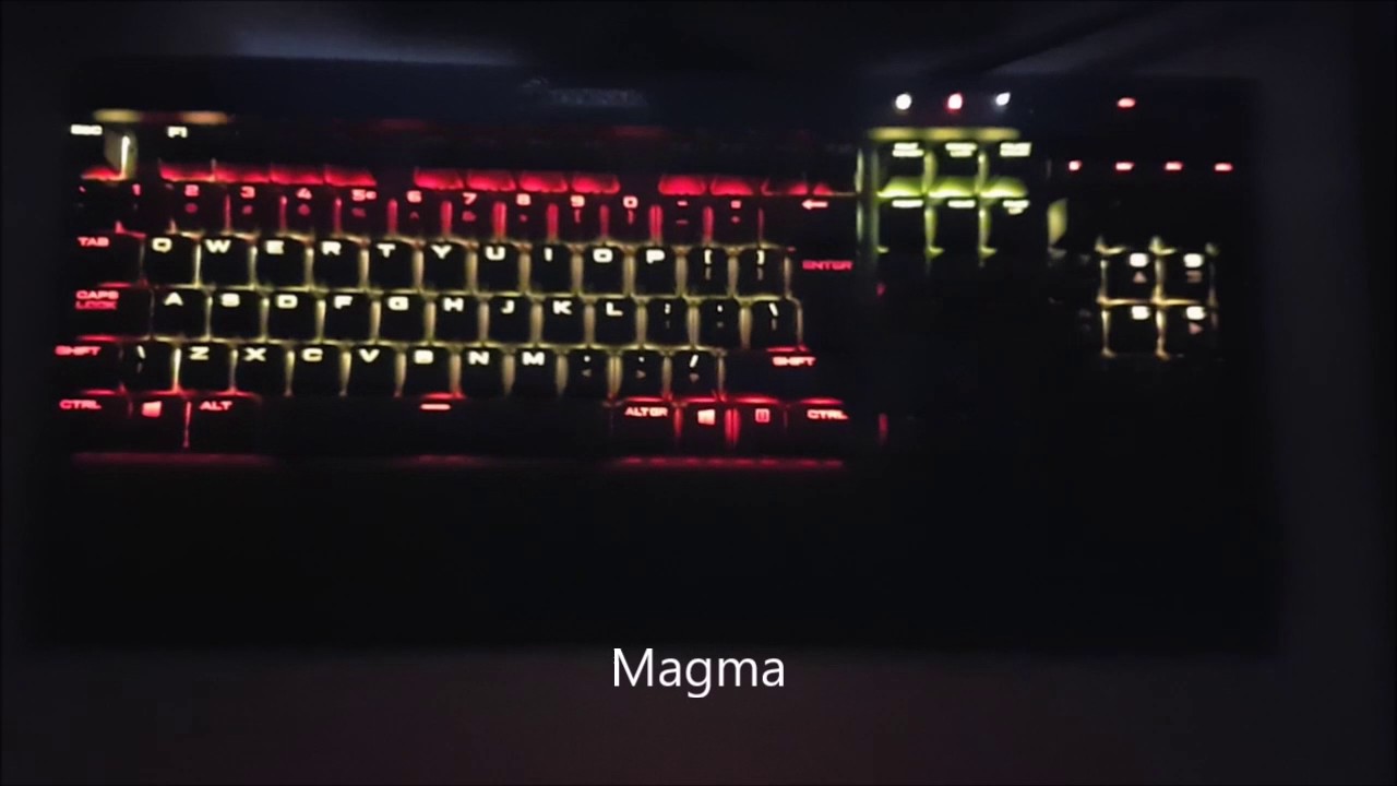 Corsair K70 Lux RGB custom lighting effects Part 1