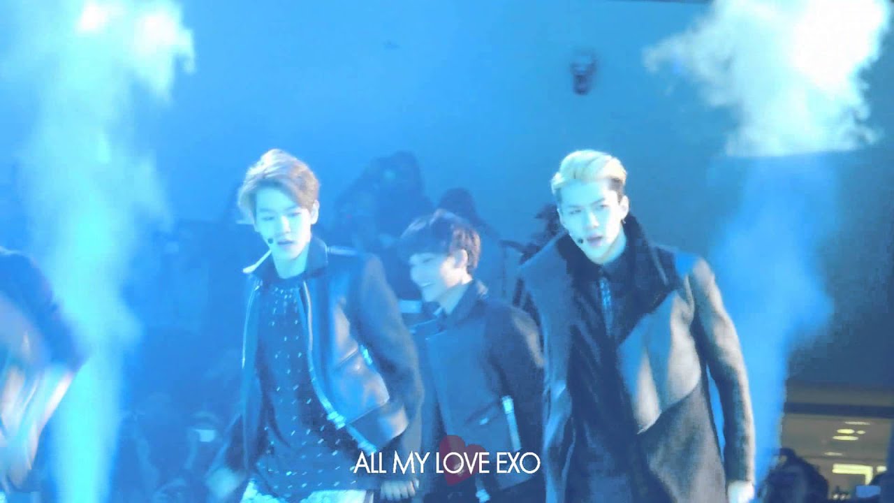 140321 2014 F/W 서울패션위크 EXO - Runway + EXO - 으르렁 Growl (focus SEHUN)