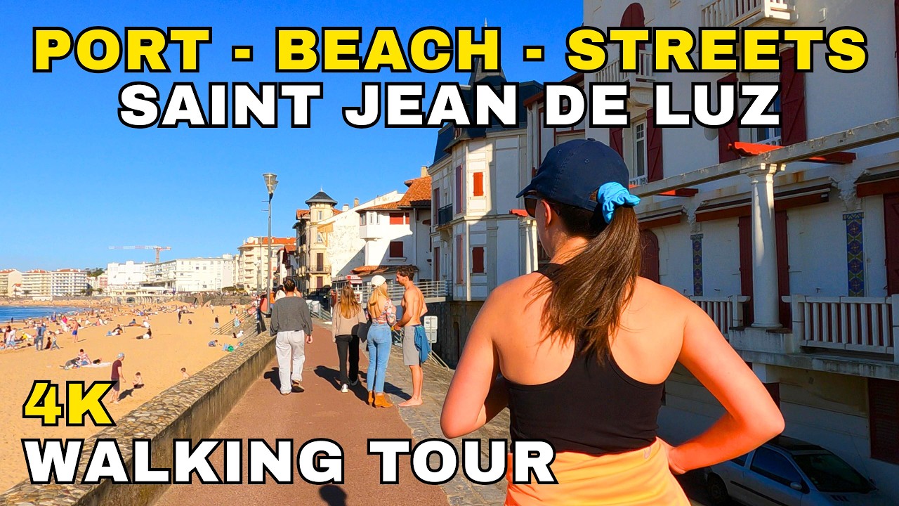 4K WALKING TOUR | SAN JUAN DE LUZ | Puerto, Playa y Calles | EUSKADI, PAIS VASCO, FRANCIA 2026 ASMR
