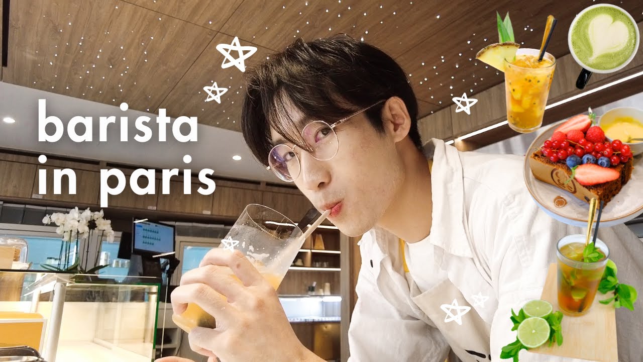 Một ngày của Barista ở Paris (vlog có nói tiếng Pháp) | Du học Pháp 🇫🇷