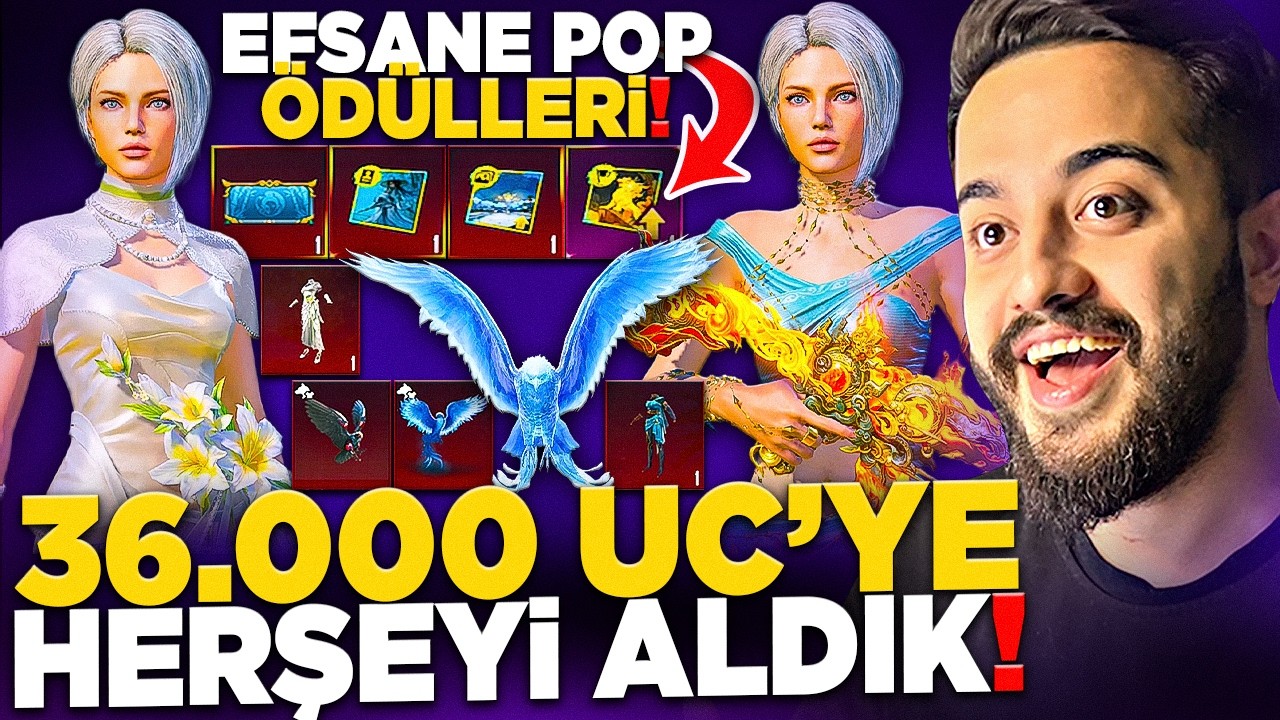 OYUNDA Kİ HERŞEYİ 36.000 UC YE ALDIK! (SONUNDA BİTTİ) PUBG Mobile