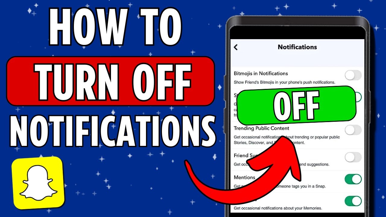 How To Turn Off Snapchat Notifications (2024)