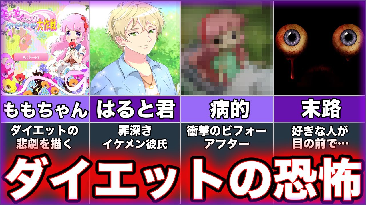 【ももちゃんのやせやせ大作戦】ゆっくり鬱ゲー解説【フリーゲーム】