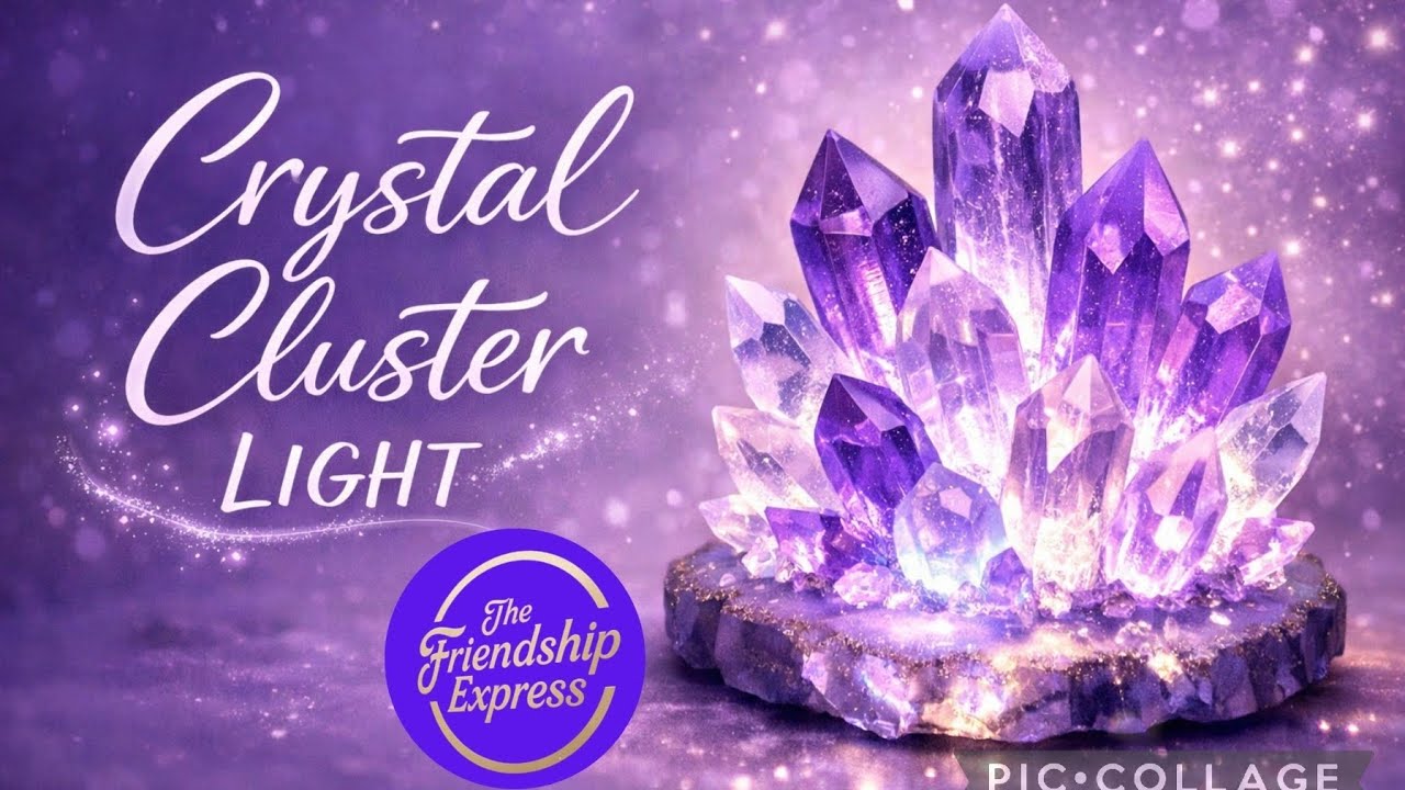 STUNNING AMETHYST CRYSTAL CLUSTER LIGHT 💜✨ @apexresin #friendshipexpress @Resiners_Official 