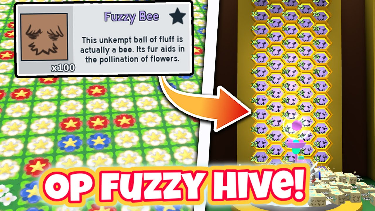 I Got 100 Gifted Fuzzy Bees and literally broke Bee Swarm Simulator..