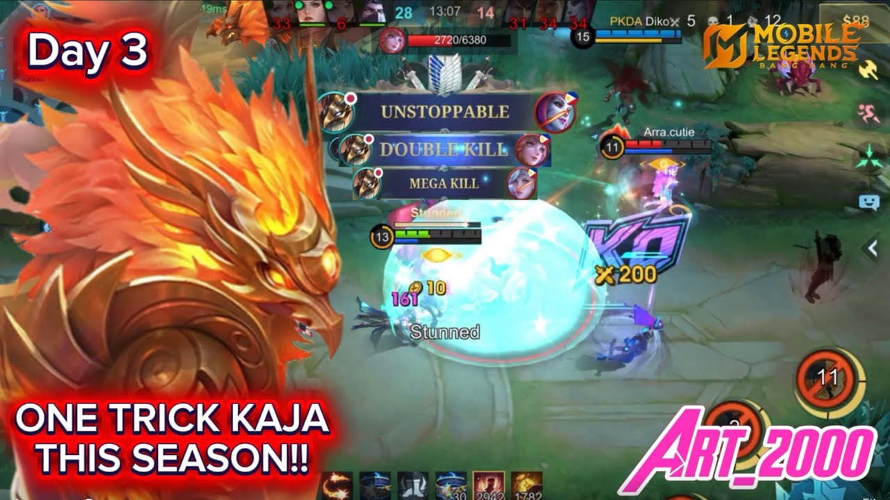 ONE TRICK KAJA THIS SEASON!! UNSTOPPABLE KAJA ROAM BUILD #art_2000 #kajamlbb #kajamobilelegends 