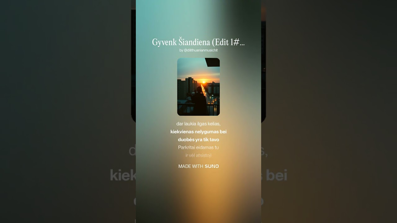 D.I. Lithuanian MusicHit-Gyvenk &Scaron;iandiena (Edit 1# 2026)