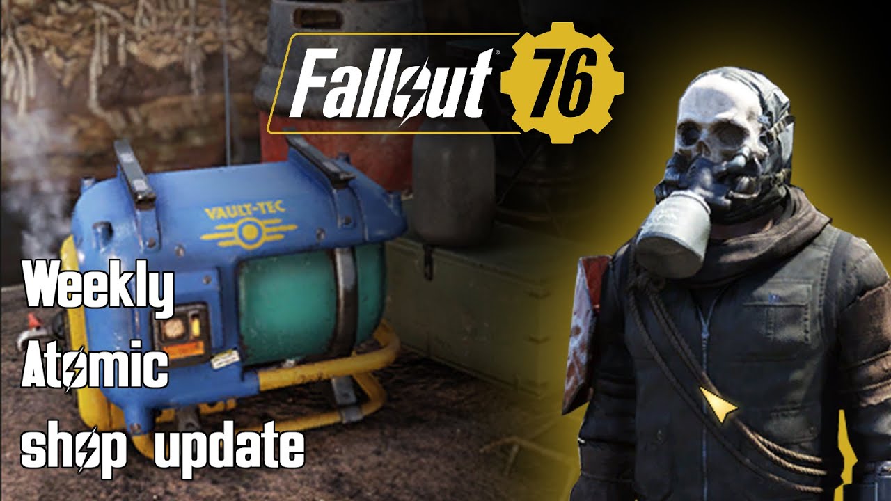 Fallout76 Weekly Atomic shop update - Vault tec water purifier and MORE!