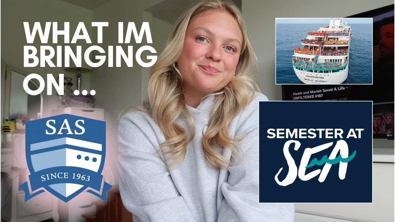 what i'm packing for Semester at Sea (fall 2024 voyage) 🚢 ✨🌷⚓️