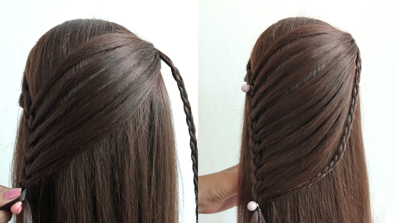 Simple hairstyle for girls | trending hairstyle | easy unique hairstyle | girls hairstyle