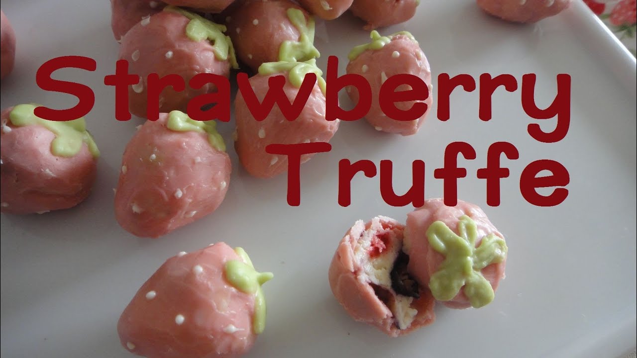 Strawberry Cream Cheese Truffle いちごトリュフ Valentine Recipe バレンタインレシピ