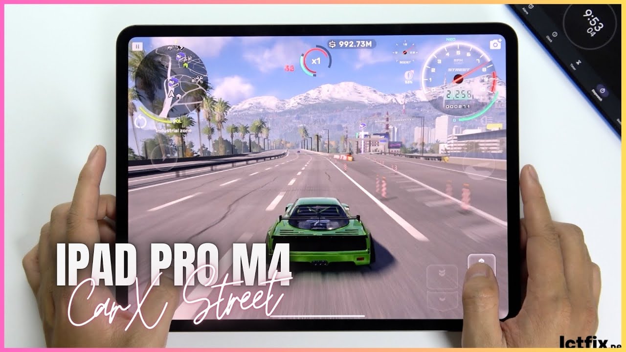 iPad Pro M4 13 inch CarX Street Gaming test MLBB | Apple M4, 120Hz Display
