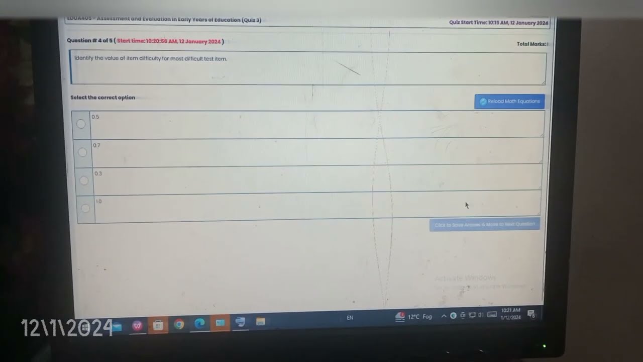 Edu405 quiz