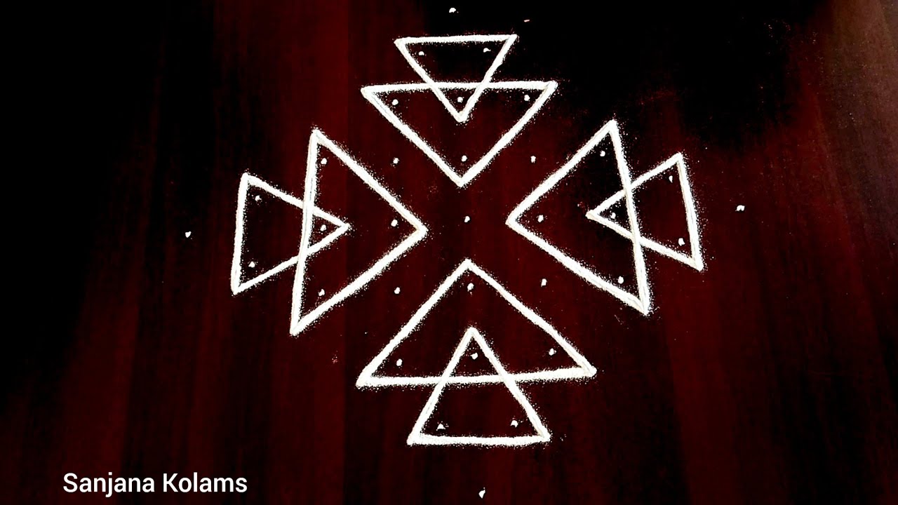 3976.AadiMadha Aadivelli Aadi18 Aadipooram AadiAmmavasai special Lotus KambiKolam Easy Pandagamuggu