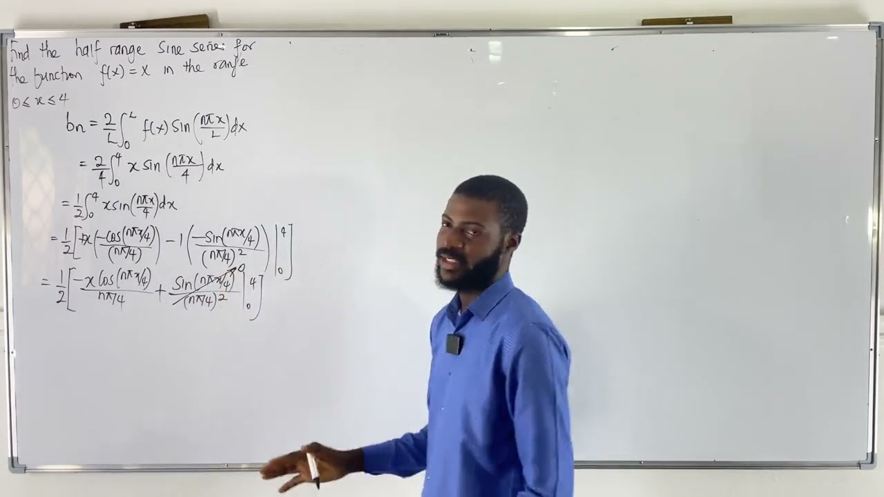 How To Find The Odd Extension Of A Function | Half Range Sine Series | Fourier