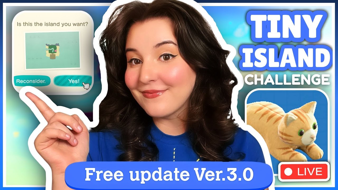 Making An ENTIRE TINY ISLAND in ONE STREAM | ACNH 3.0 UPDATE 🏝️