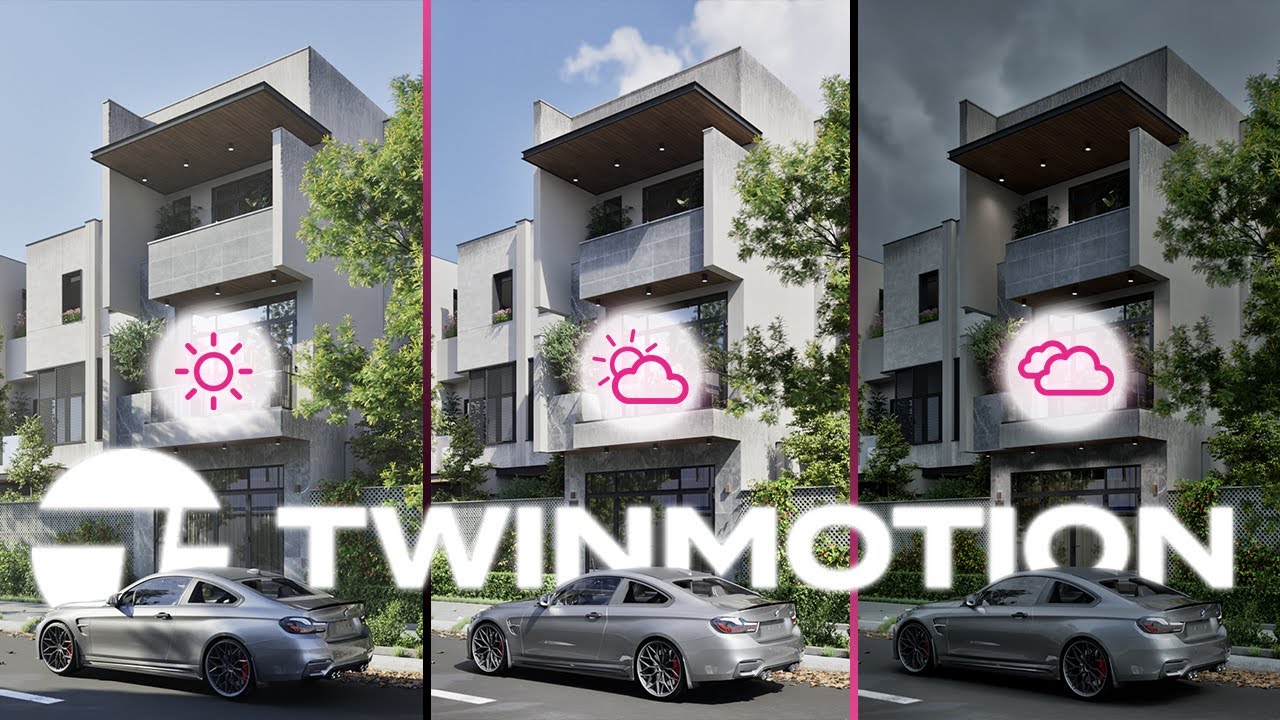 Twinmotion 2025.1 — разные HDRI с одинаковыми настройками