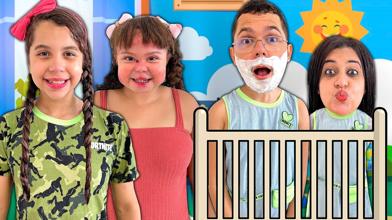 SARAH e ELOAH IMITAM OS SEUS PAIS POR UM DIA !!!