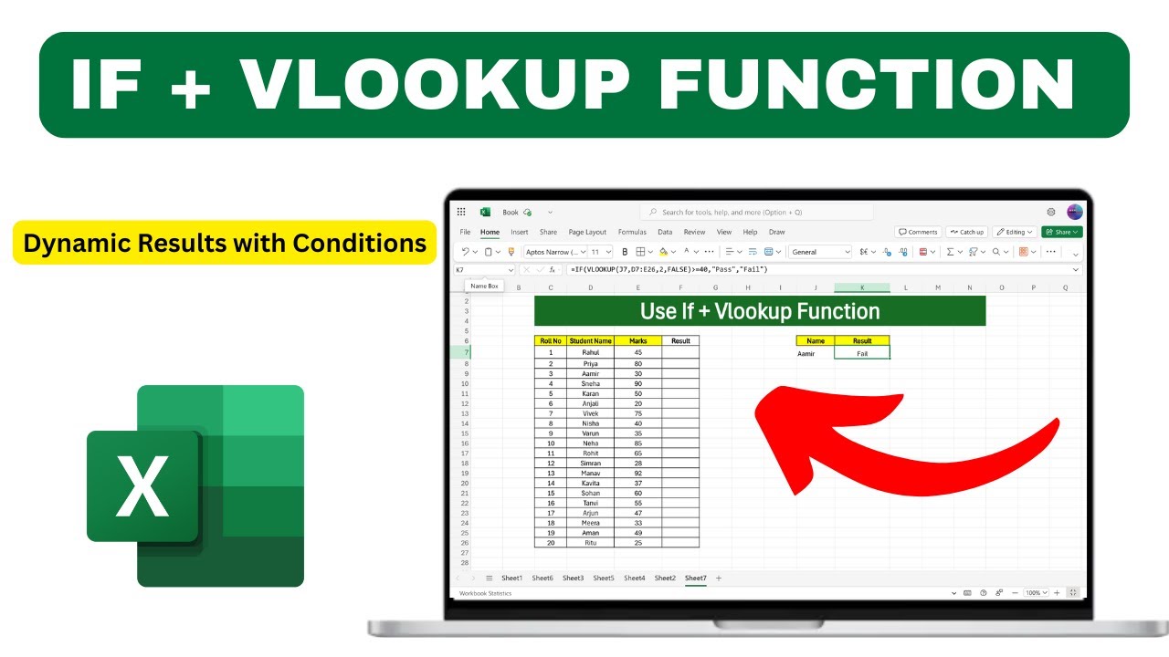 IF + VLOOKUP in Excel | Dynamic Results with Conditions