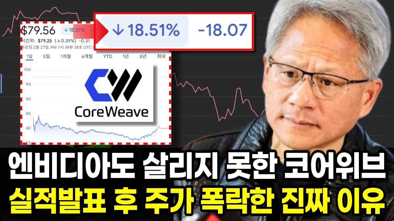 코어위브 역대급 실적 발표에도 주가는 폭락, 믿고 계속 투자해도 될까?