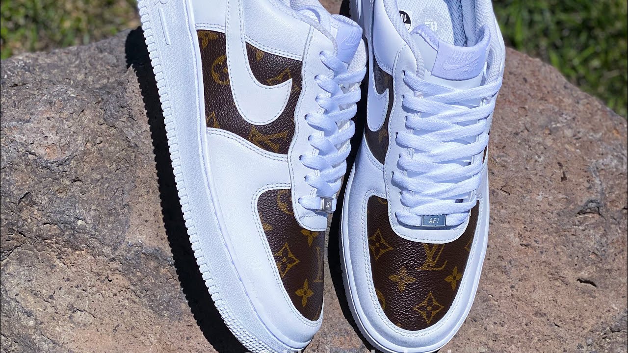 Louis Vuitton x Nike Air Force 1 Custom!