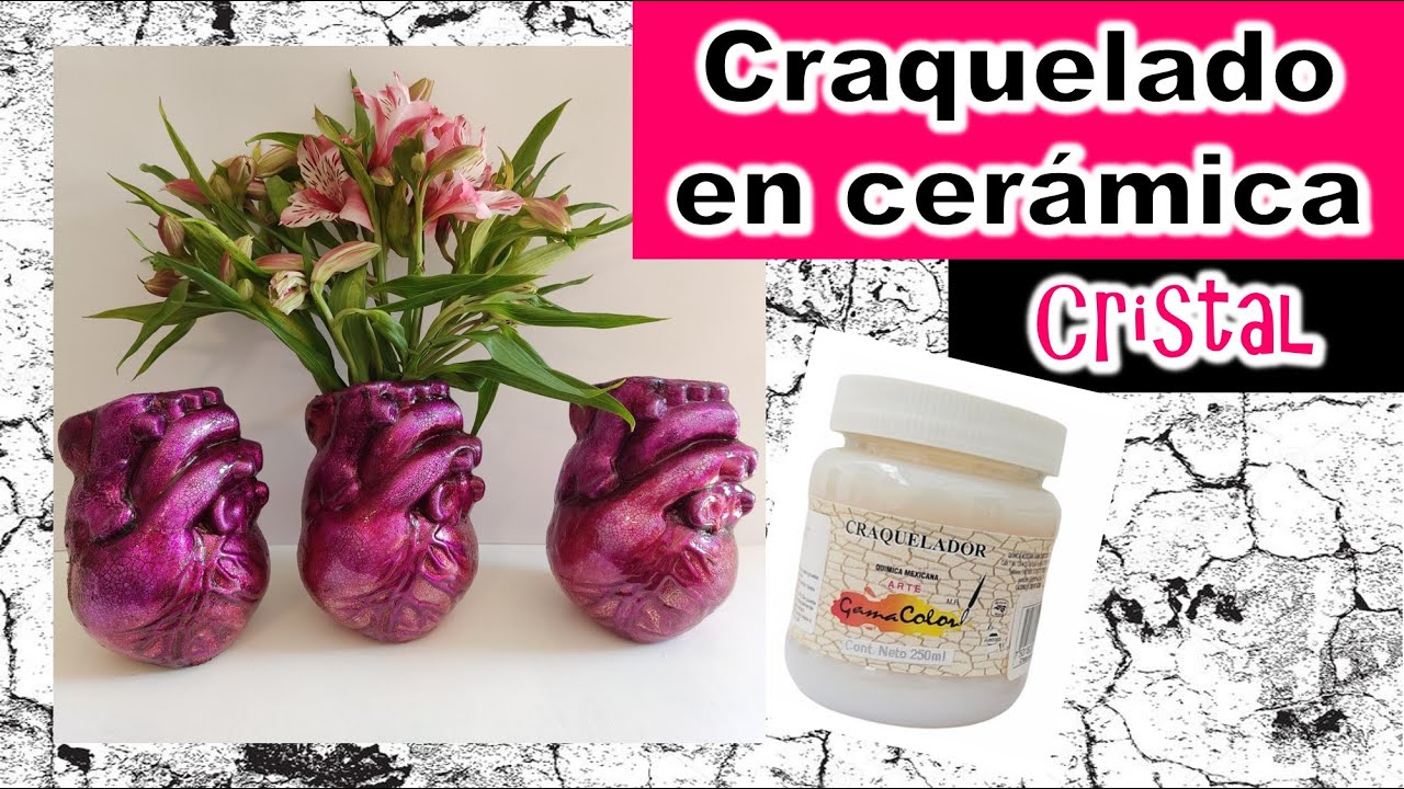 CRAQUELADO EN CERÁMICA MUY FÁCIL/Manualidades fáciles para regalar y vender