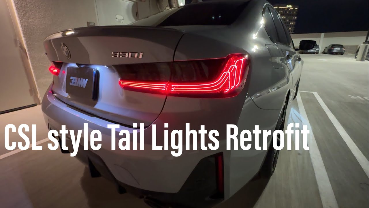 BMW G20/G80 3 series/M3 CSL style Tail Lights Installation