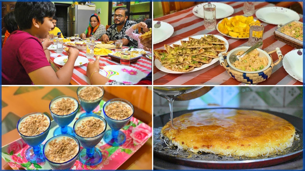 Preparing Delicious Dinner recipes for Family | Pan Pizza, Pan Kunafa, Cold Tuna Salad | Avil Milk
