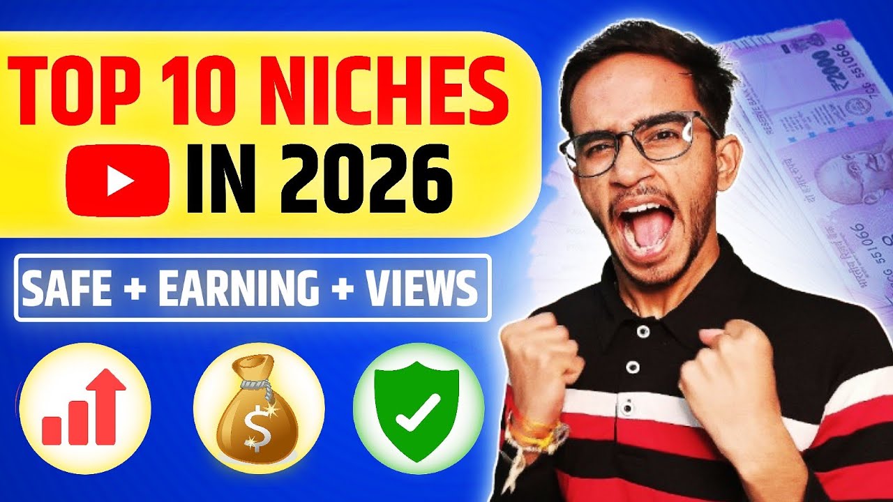 Top 10 Niches For Youtube 2026 || YouTube Channel Ideas 2026