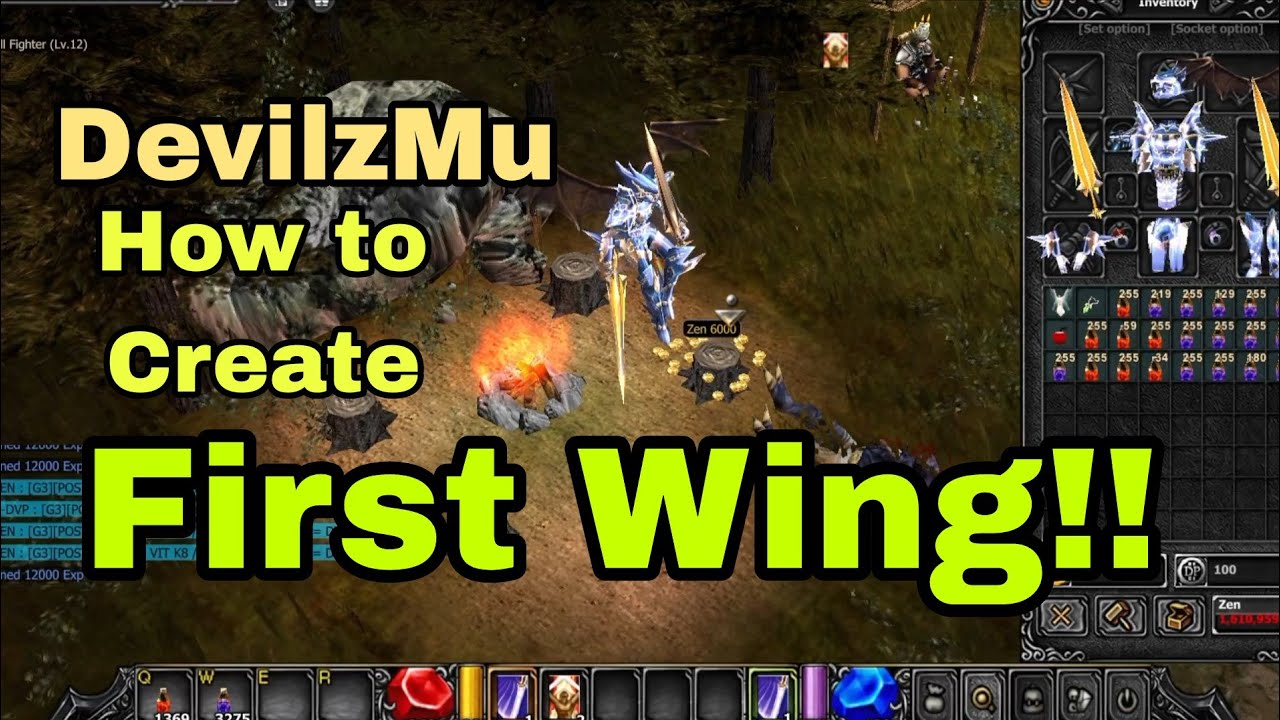 Devilzmu Gameplay: How to create a First Wing!!