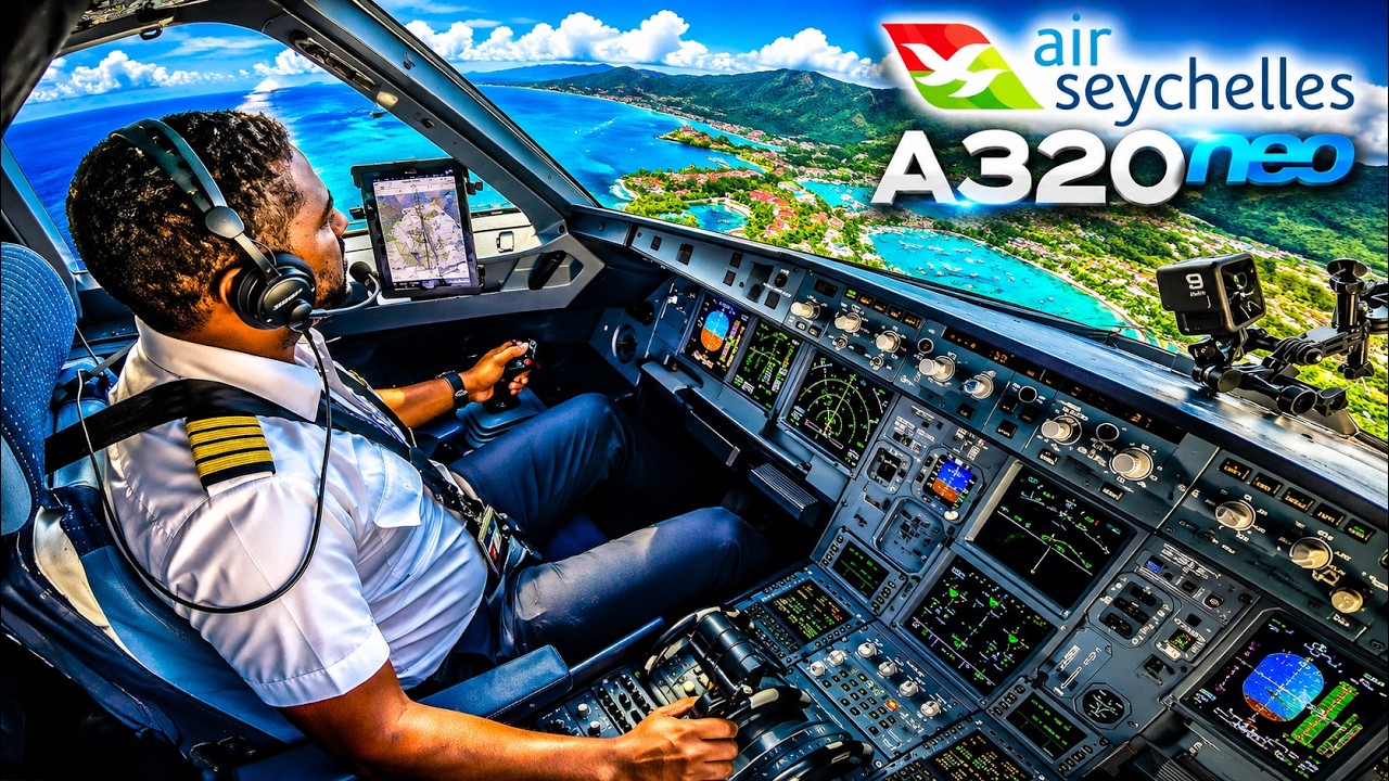 Indian Ocean Island hopping in Airbus A320neo Cockpit