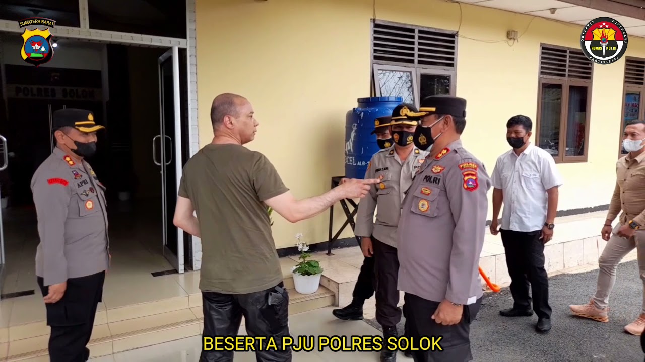 KAPOLDA SUMBAR IRJEN. POL. TEDDY MINAHASA, S.H., S.I.K., DAN ROMBONGAN KUNJUNGI POLRES SOLOK