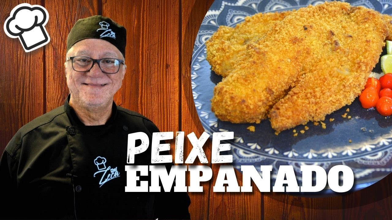 Como fazer filé de peixe empanado fácil e rápido | Chef Zeca