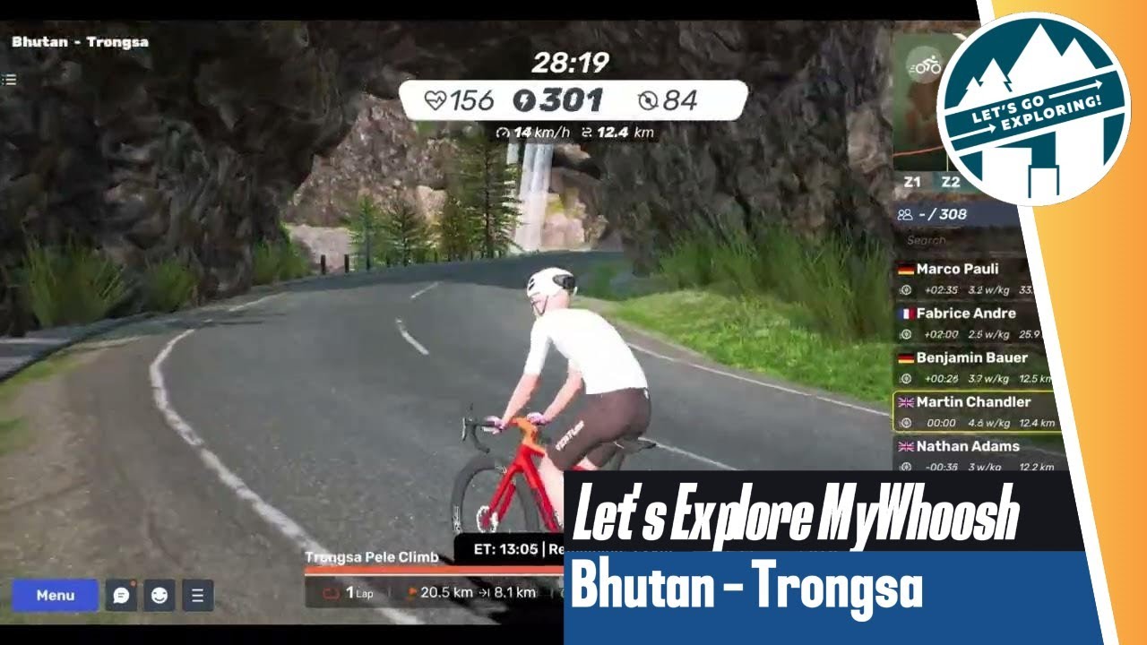 Most Cinematic Route in Virtual Cycling? ☁️ MyWhoosh Trongsa (4K)