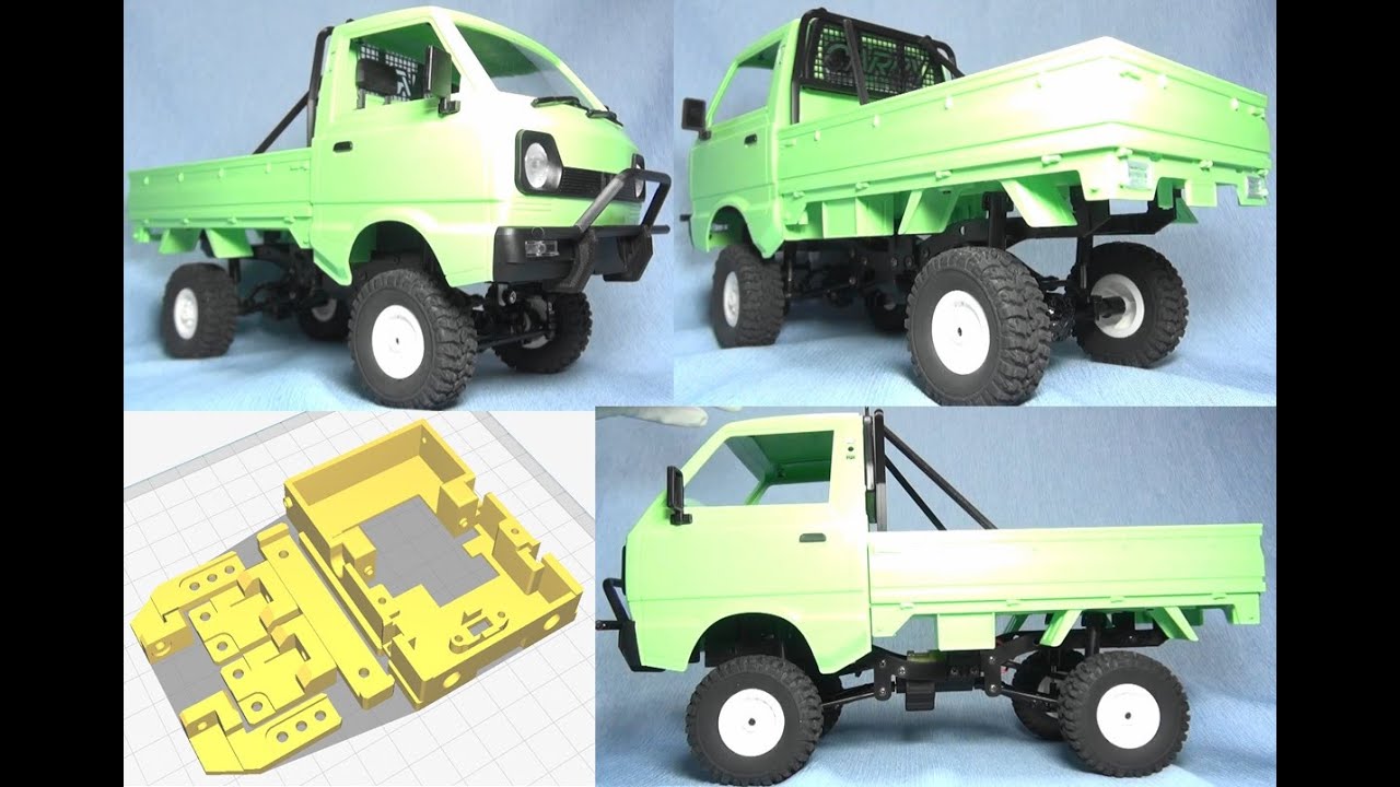 1/10 WPL D12 スズキ キャリイ トラック 4WD化 SUZUKI CARRY 4x4 WPL C24