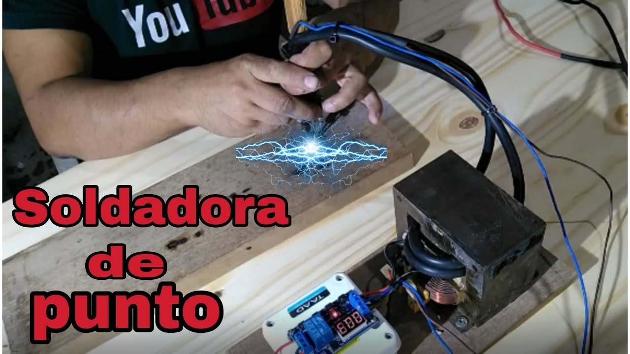 Construccion de soldadora de punto . Casi pierdo un dedo!