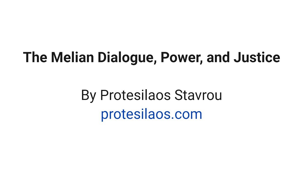 The Melian Dialogue, Realism, and Justice
