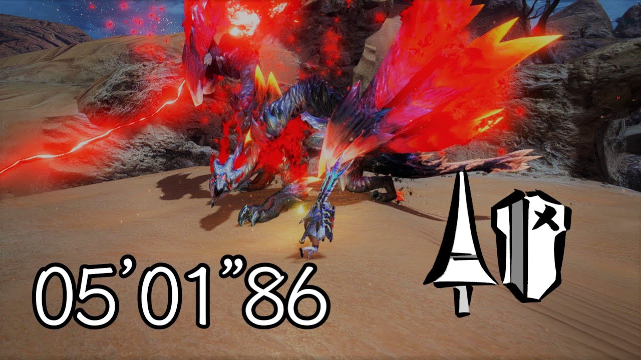 【MHRise:SB/Switch】傀異克服 奇しき赫耀のバルファルク ランス ソロ 05'01