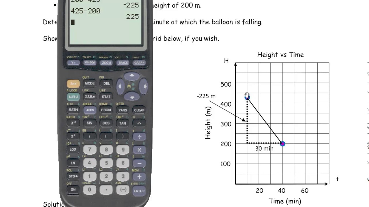 Question 45 Linear Relations Grade 9 Applied