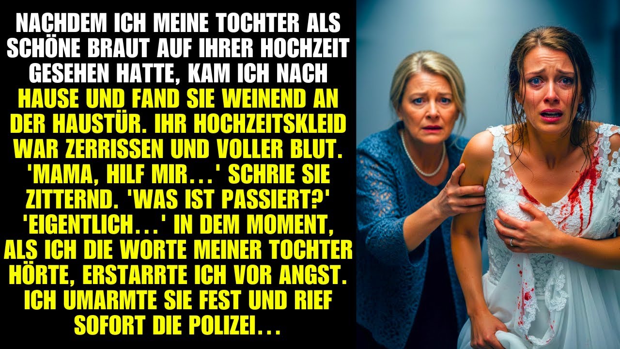 Tochter blutüberströmt nach Hochzeit, Polizei gerufen