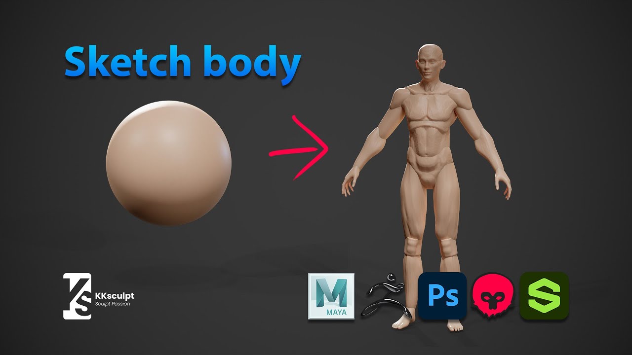 Tự Học Zbrush: Cách dựng khối cơ thể chuẩn & nhanh | Day 2 | Character Basic