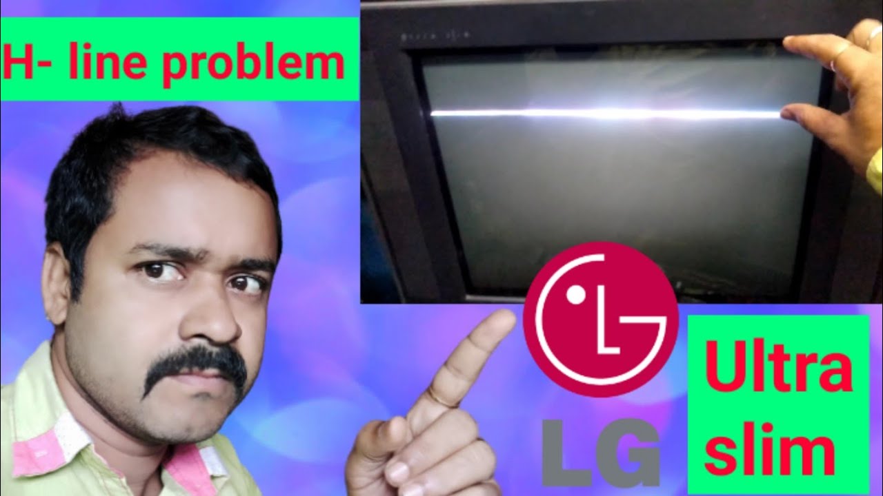 Horizontal line problem in Lg ultra slim Tv. Vertical section problem.
