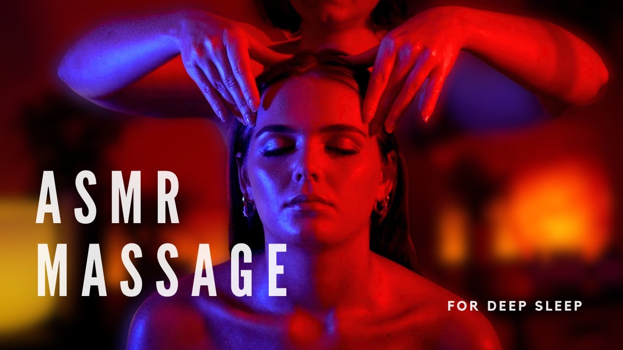 Relaxing HEAD & NECK Massage to help you fall asleep FAST 😴