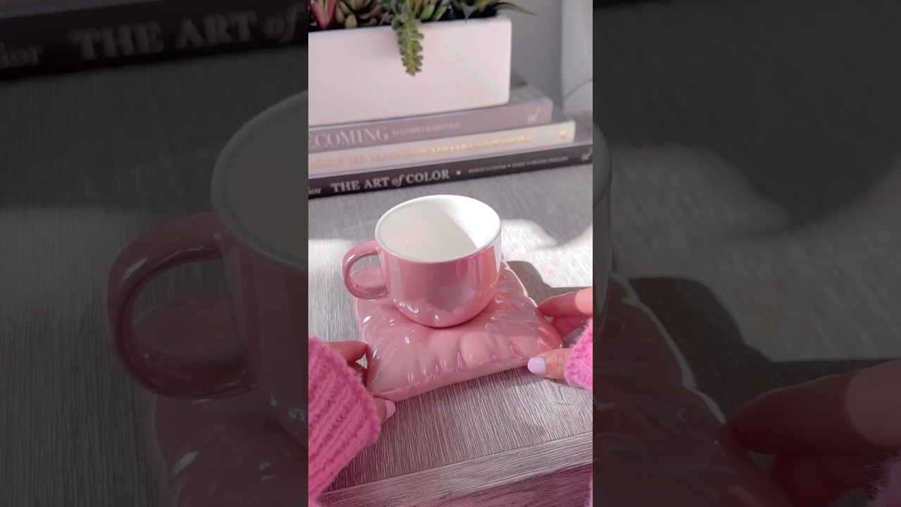 Pillow Coaster Mug Link in description #shorts #amazon #amazonfind #2023 #new #ceramicmug #aesthetic