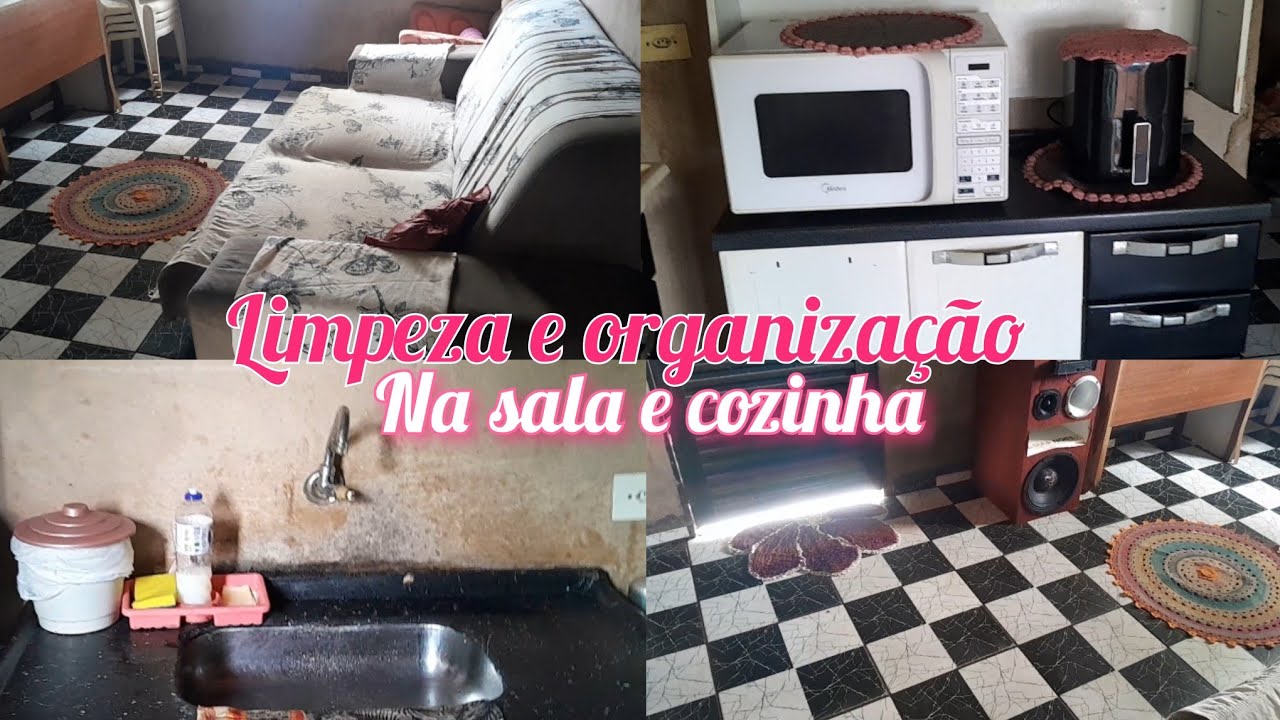 Rotina...limpeza e organização na sala e cozinha 