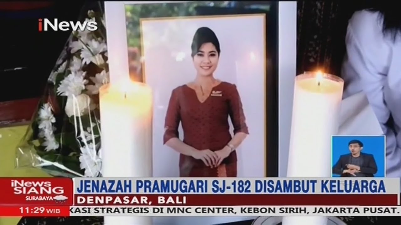 Pemakaman Jenazah Pramugari Sriwijaya Air SJ-182 Diwarnai Isak Tangis - iNews Siang 21/01