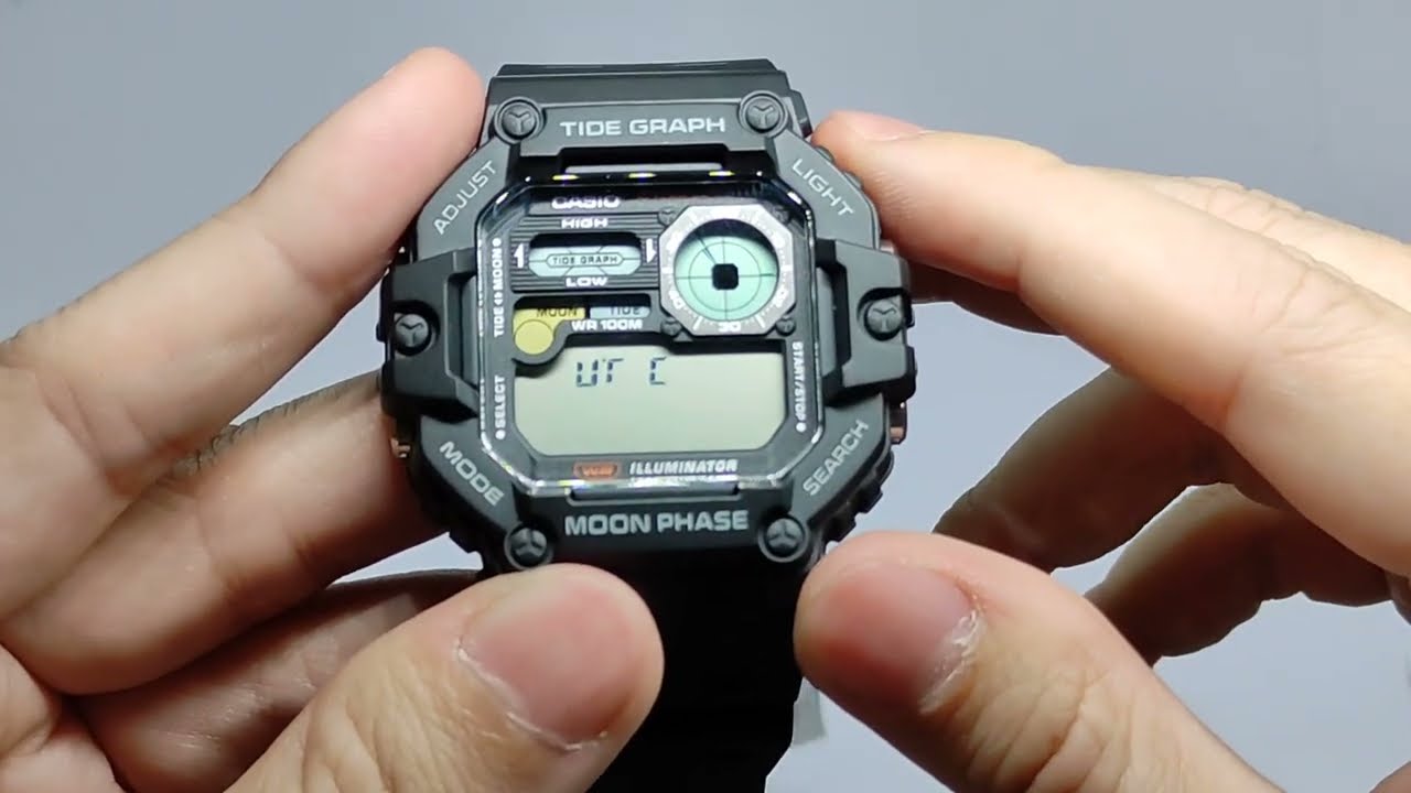 Cara Setting Jam Tangan Casio G-Shock WS-1700H-1A Dan Warna lain juga Bisa