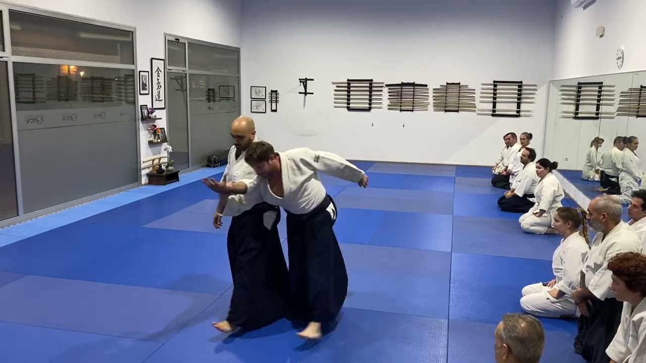 Kokyu nage con 3 tai sabaki distintos (kaiten, tenkan, tenkan kaiten irimi kaiten)