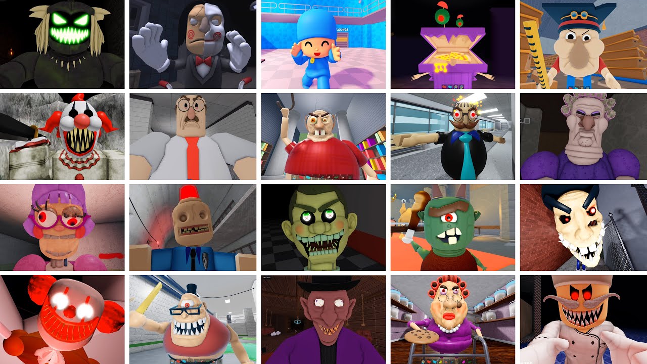 EPIC LOST TEMPLE,BILLY'S FINAL,POCOYO PRISON,EPIC SCHOOL ESCAPE,Escape The Carni,ROBLOX JUMPSCARE'S