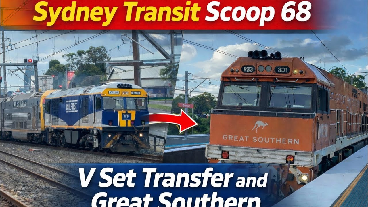 Sydney Transit Scoop 68. V set Transfer and Great southern